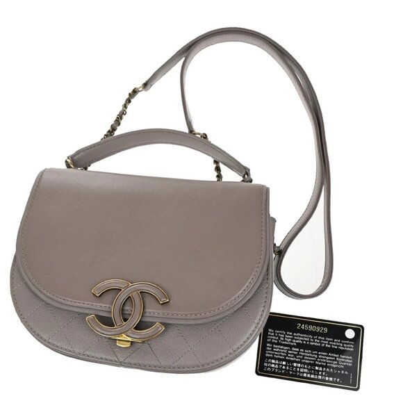 CHANEL CC Coco Curve Matelasse Chain Shoulder Hand Bag Leather PE GHW 397RL240 - Picture 1 of 16